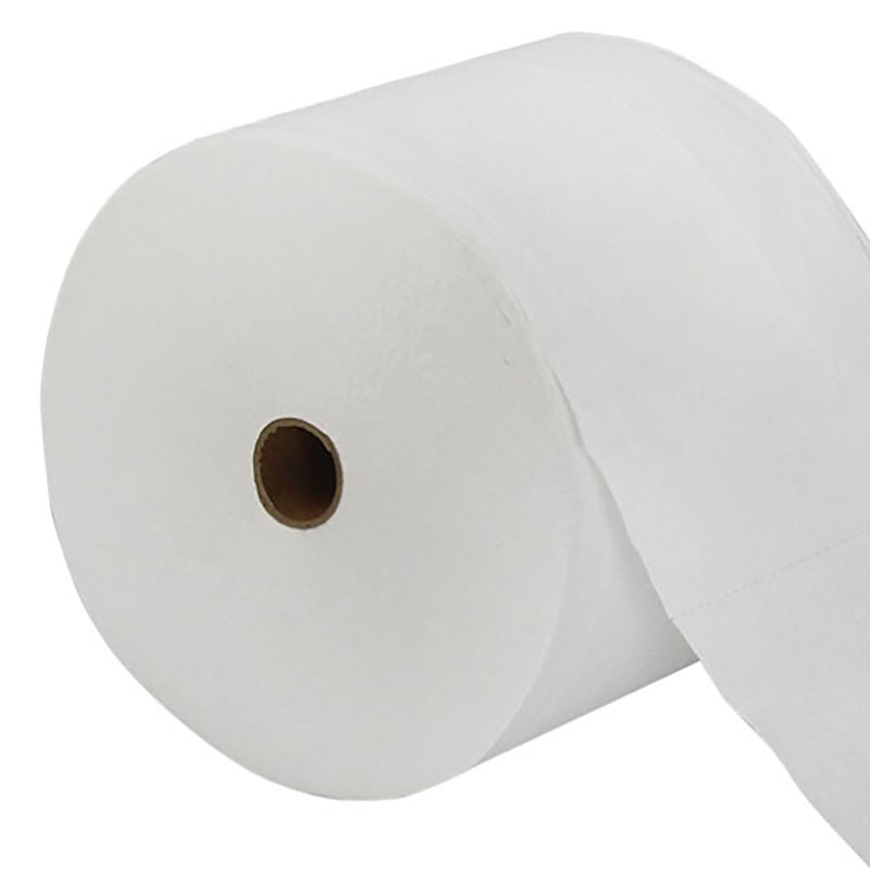 Roll of white toilet tissue