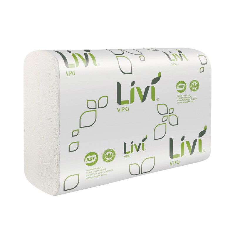 50003513 - Livi® Better VPG Multifold Towel, 1-ply White #43513 (16/250, 4000/cs)