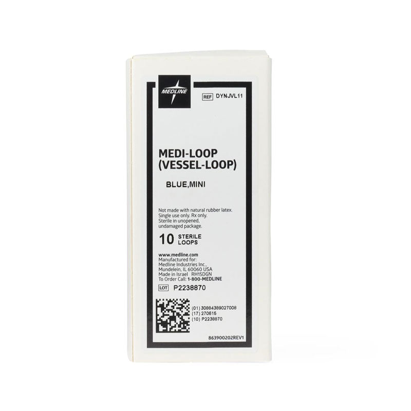 70000011 - Medline Medi-Loop Mini Vessel Loop Sterile Blue #DYNJVL11 (10/bx)