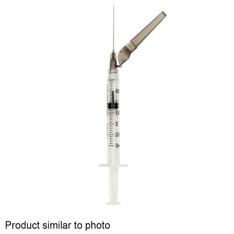 70122751 - MYCO  RELI® Safety Hypodermic Needle with Syringe, Low Dead Space, 1mL 27Gx1/2" #SHN27G051-S1ML-LDS (100/bx)