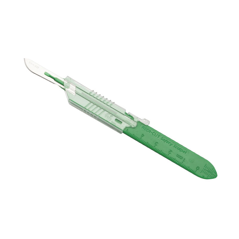 70129112 - MYCO REDI-CUT® #10 Retractable Sheath Scalpel W/ Technocut Premium Blade #RCRSS10 (10/bx)
