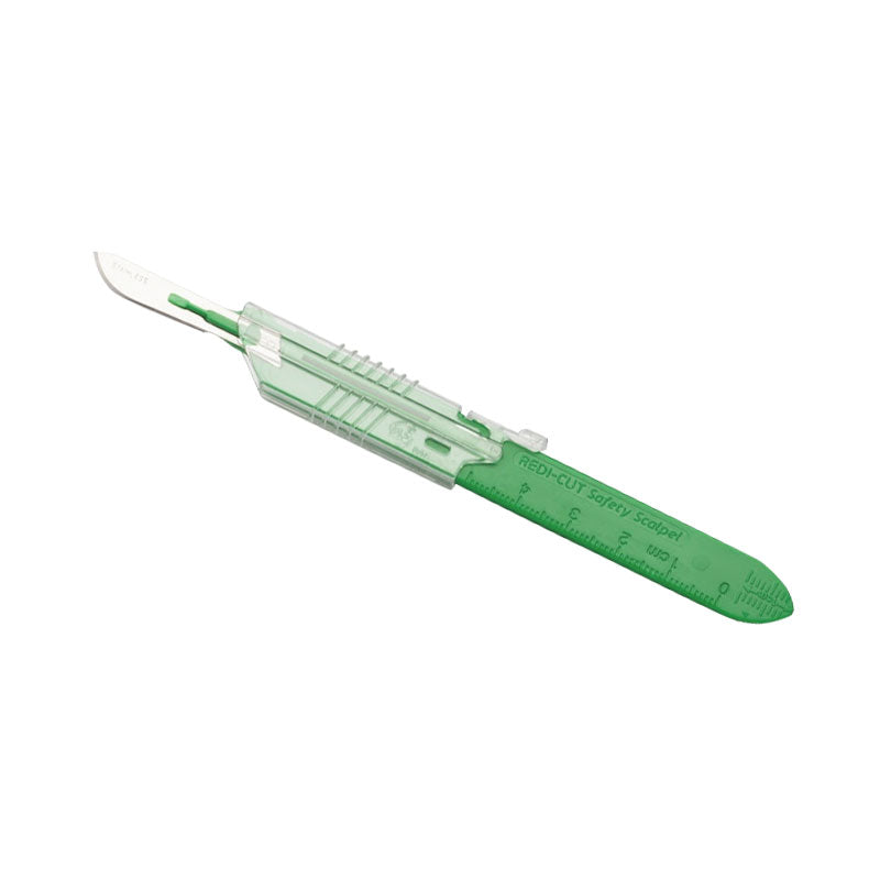 70129114 - MYCO REDI-CUT® #15 Retractable Sheath Scalpel W/ Technocut Premium Blade #RCRSS15 (10/bx)