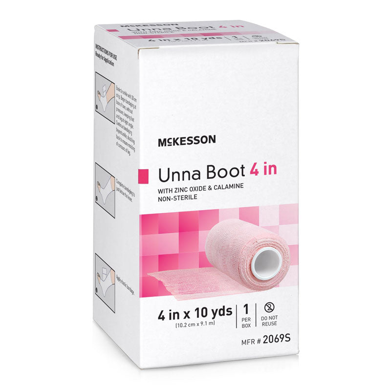 70202069 - McKesson Unna Boot Zinc Oxide/Calamine 4"x10yd #2069S (1/ea)