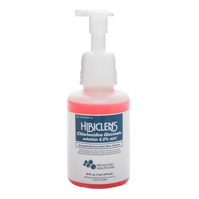 74727516 - Hibiclens® Molnlycke Antiseptic / Antimicrobial Skin Cleanser 16oz Pump Bottle 4% CHG NonSterile #57516 (1/ea)