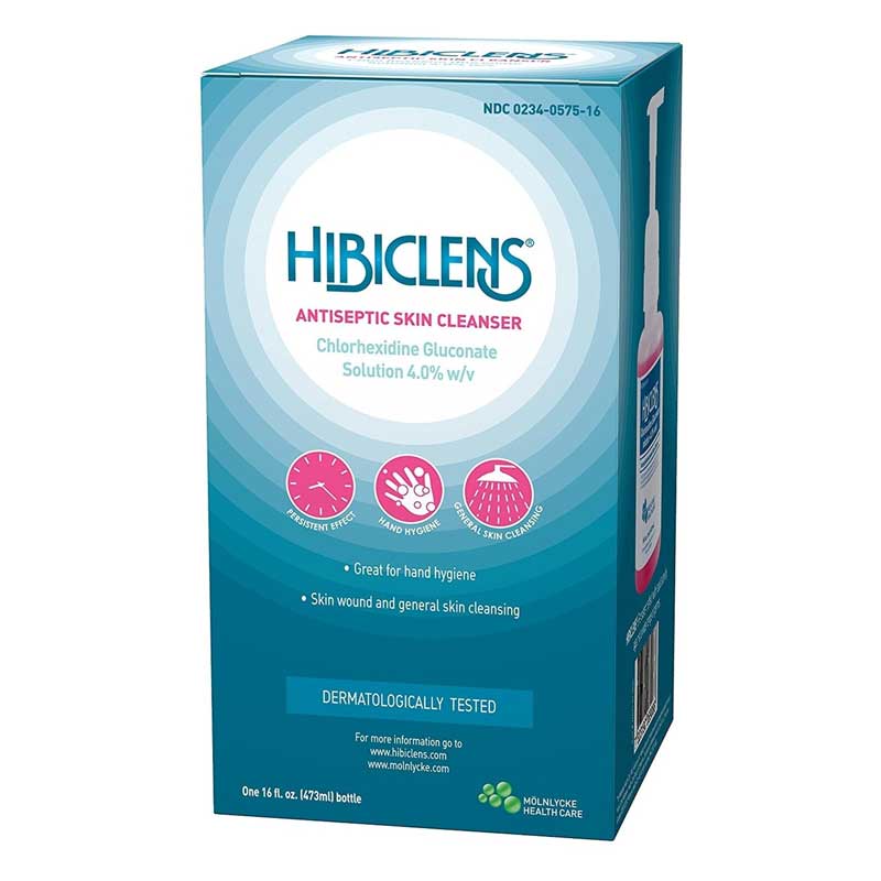 74727516 - Hibiclens® Molnlycke Antiseptic / Antimicrobial Skin Cleanser 16oz Pump Bottle 4% CHG NonSterile #57516 (1/ea)